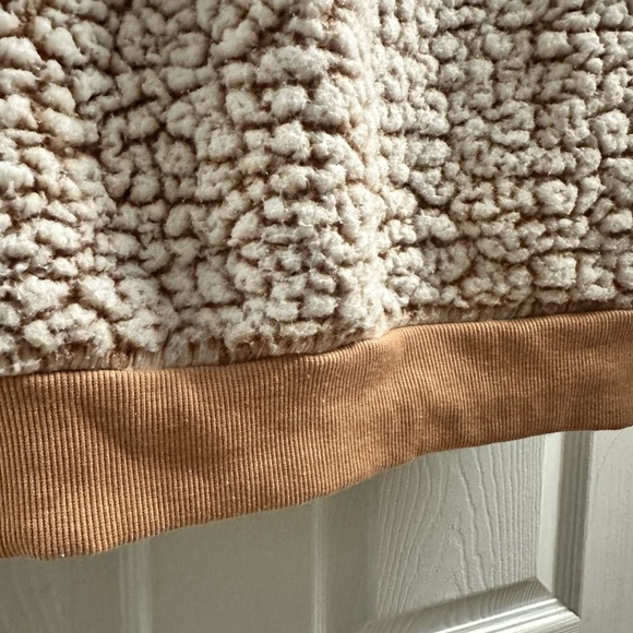 Express One Eleven Sherpa Fleece 1/4 Zip Maroon Size XS - Picture 8 of 8